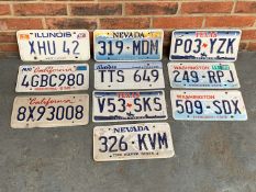 Ten American Number Plates