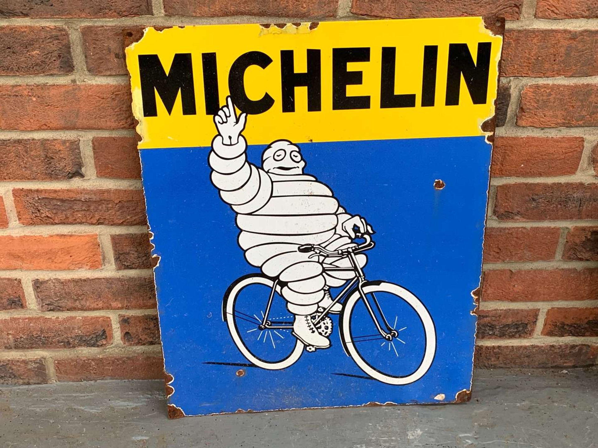 Enamel Michelin Cycles Sign