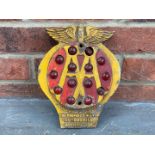 Vintage Cast Aluminium AA Badge with Reflectors&nbsp;