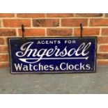 Original Ingersoll Watches and Clocks Hanging Sign