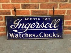 Original Ingersoll Watches and Clocks Hanging Sign
