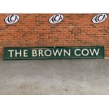 Large Aluminium “The Brown Cow” Pub Sign