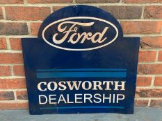 Metal Made Ford Cosworth Dealership Sign