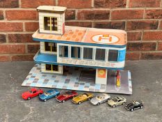 1960's Mettoy M1 Tin Plate Service Station