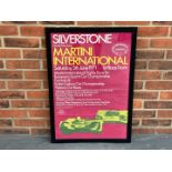 Framed Original 1971 Silverstone Poster 56 x 82cm