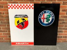 Alfa Romeo and Abarth Dealership Signs