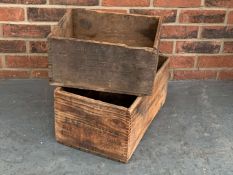 Two Wooden Dynamite Crates