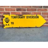 AA Enamel Temporary Diversion Directional Sign&nbsp;