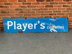 Enamel Players Cigarettes Sign
