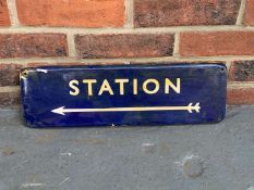 Enamel Railway Station Sign