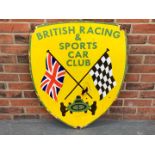 Enamel British Racing and Sports Car Club Emblem Sign