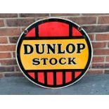 Enamel Dunlop Stock Circular Sign&nbsp;