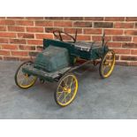 Vintage Tin Plate Childs Pedal Car