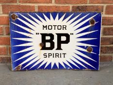 Enamel BP Motor Spirit Flange Sign