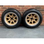 Pair of Minilite 15 Inch Alloy Wheels