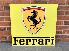 Metal Ferrari Emblem Sign