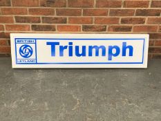 Modern Metal Framed Triumph Illuminated Sign