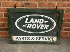 Metal Made Land Rover Parts and Service Hanging Sign