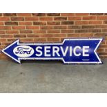 Enamel Large Ford Service Arrow Sign