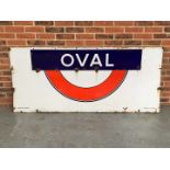 Original Enamel “OVAL” Station Sign&nbsp;