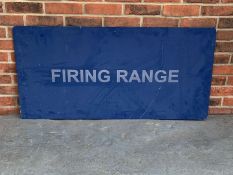 Metal Firing Range Sign