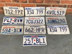 Ten American Number Plates