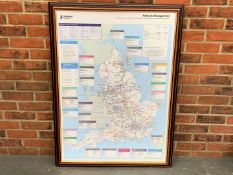 Framed Highways England Network Management Map
