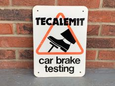 Aluminium Tecalemit Car Brake Testing Sign