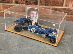 Cased ELF F1 Racing Car Model and Signed J Stewart Photo