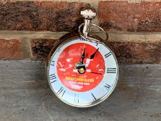 Modern Bulls Eye Glass Michelin Clock