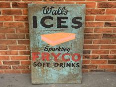 Metal Made Walls Ices Sign