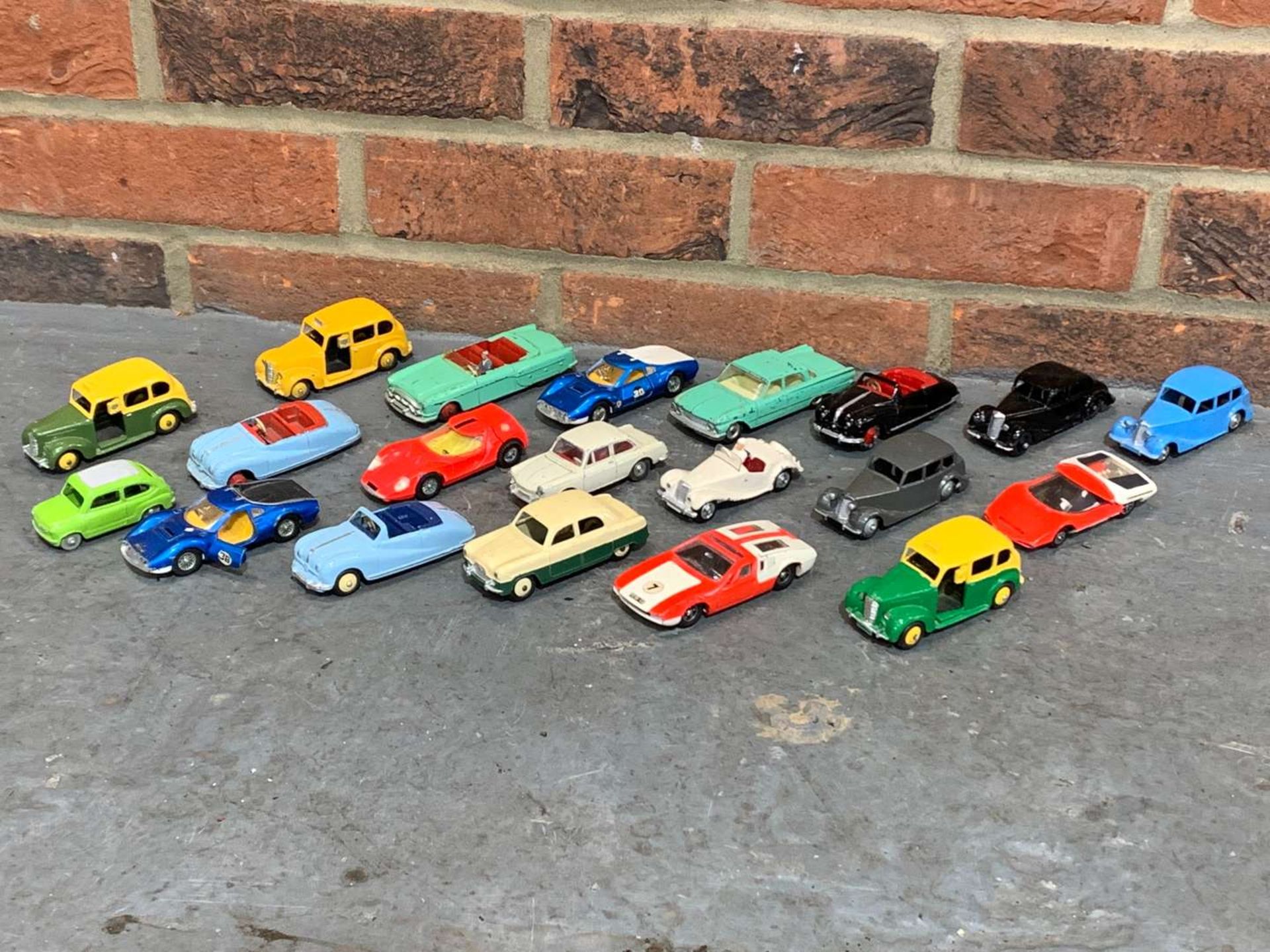 Quantity of Dinky Play Worn Model Cars