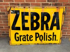 Zebra Grate Polish Enamel Sign