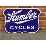 Humber Cycles Metal Made Sign