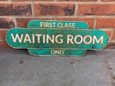 Cast Iron First Class Waiting Room Sign