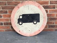 Circular Lorry Road Sign