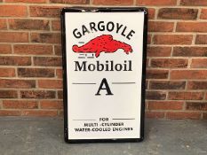 Gargoyle Mobiloil A Enamel Made Sign