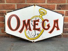 Omega Enamel Watch Sign