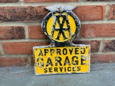AA Approved Garage Services Sign