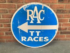 RAC TT Races Circular Sign