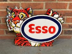 Esso Tiger Enamel Sign