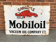 Large Gargoyle Mobiloil Enamel Sign