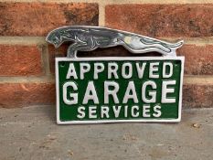 Jaguar Approved Garage Services Aluminium Sign