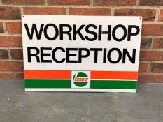 Castrol Workshop Reception Plastic Sign