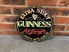 Guinness Extra Stout Circular Enamel Sign