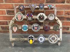 A Significant Collection of Pre-War Badges on a Bar