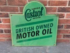 Castrol British Owned Motor Oil Made Sign