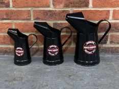 Three Modern Harley-Davidson Oil Jugs