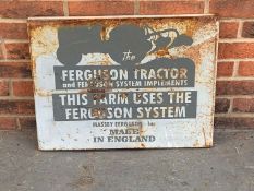 Metal Made Ferguson Tractor Sign