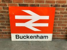 Buckenham Railway Aluminium Sign